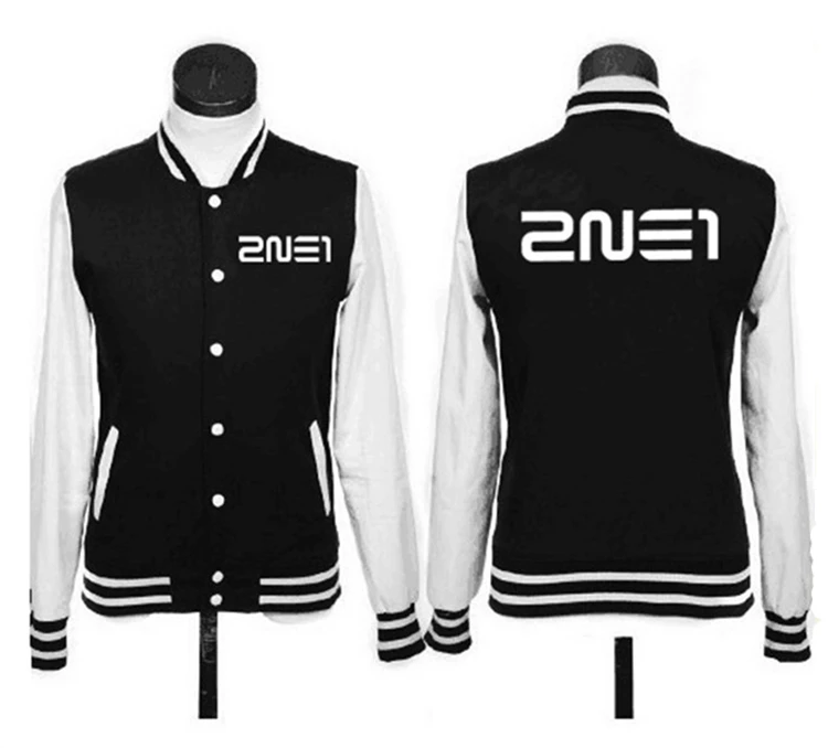 2017 группа 2NE1 Корея kpop куртка с логотипом толстовки флисовое пальто бейсбольная