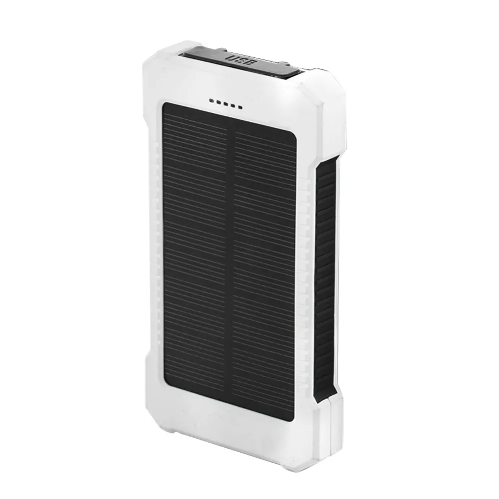 Портативное зарядное устройство на солнечной батарее 10000 мА/ч с двумя usb-портами для всех телефонов