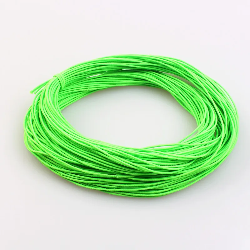 Grass Green 12 м 1 мм Плетеный эластичный шнур Бисероплетение нитей тянущаяся струнная ткань крафтовые шнуры для изготовления ювелирных изделий 23 Цвета - Цвет: Grass Green