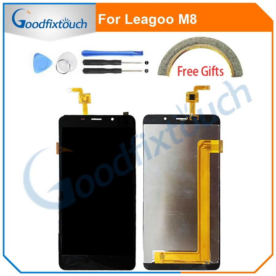 

Black/Gold For Leagoo M8 LCD Display+Touch Screen Digitizer Repair Parts for Leagoo M8 Pro LCD Screen Glass Panel Sensor+Tools