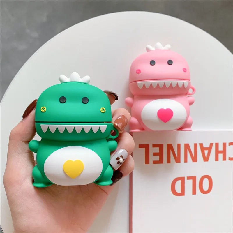 Популярный 3D милый мультяшный динозавр чехол для наушников mr.dinosaur Apple