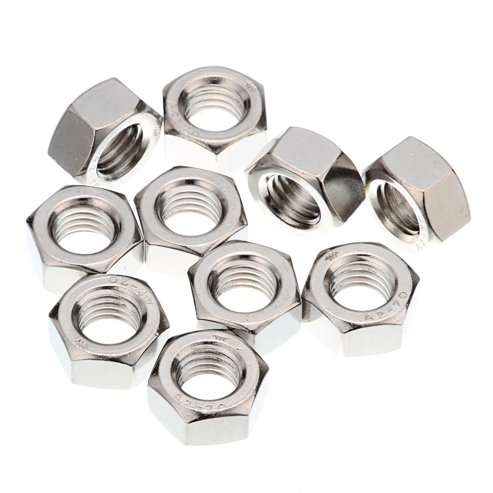 

50 pcs M12 Nuts A2 Stainless Steel Hex Nuts To Fit Our Bolts and Screws