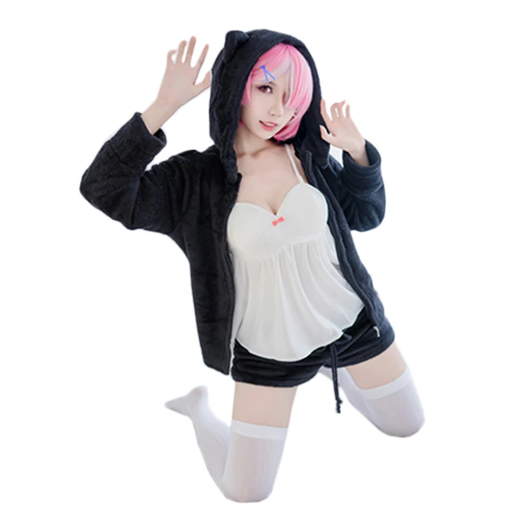 Аниме Re:Zero kara Hajimeru Isekai Seikatsu Rem Ram кошка маскарадный костюм для девочек в стиле
