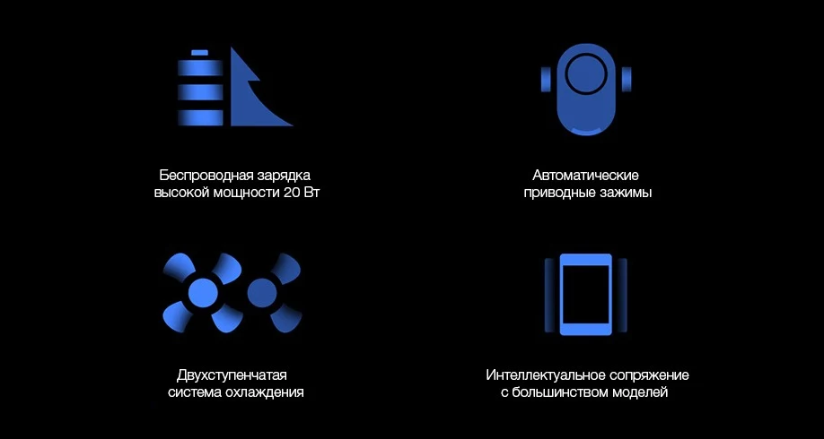 Беспроводное автомобильное зарядное устройство Xiaomi Wireless Car Charger из России