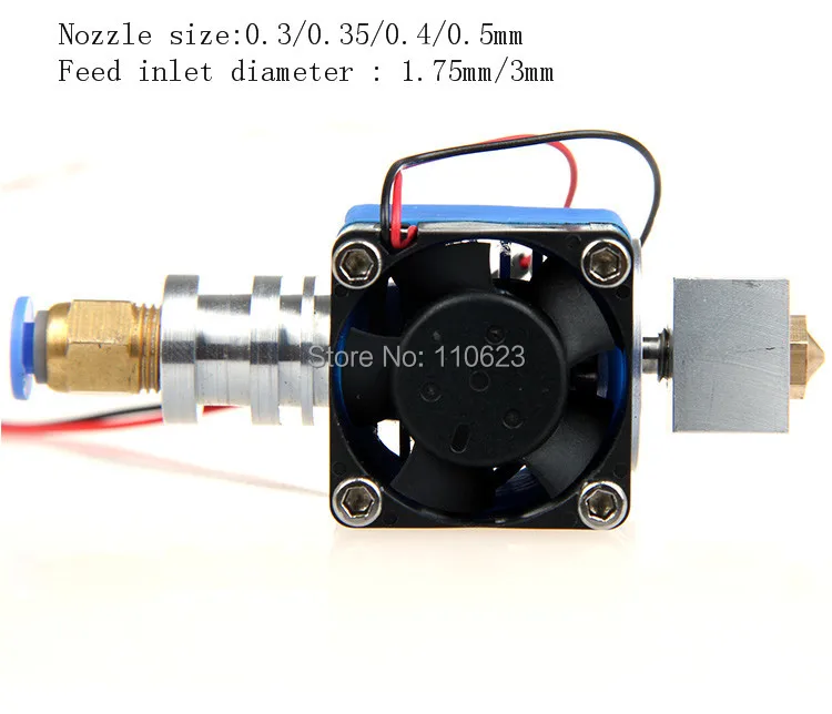 Reprap 3d принтер собрал все металлические j-головки с длинным расстоянием 0 3 мм сопло