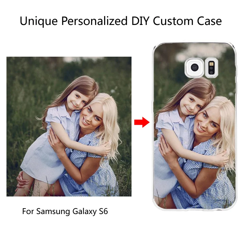 Custom DIY Print Photo Soft TPU Phone Case For Samsung Galaxy S6 S7 edge S8 Plus S3 J3 J5 J7 Customized Back Cover Free Logo Fee |