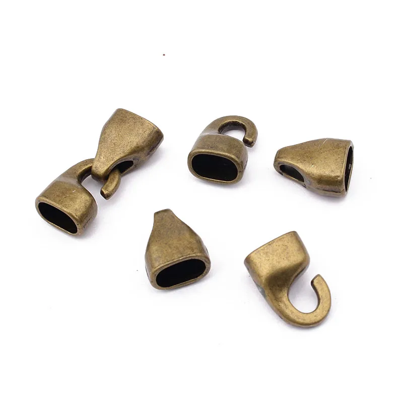 

3 Sets Bronze Silver Color Wrist Hook Clasps Bracelet Findings For 10*6mm Licorice Leather Cord