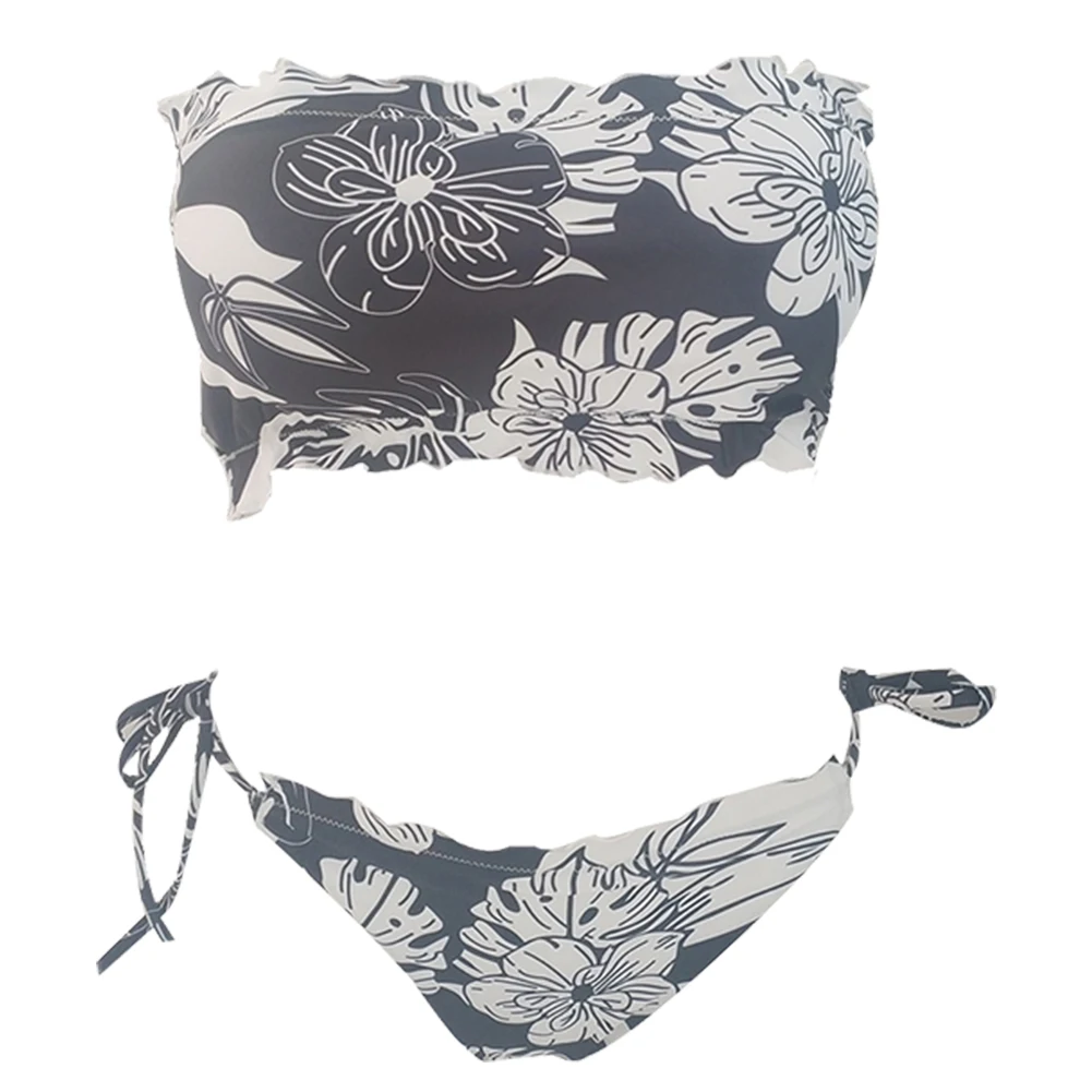 Летний отдых на море пляжная Дамы Tube Топ Девушки Для женщин волнующий раздельный