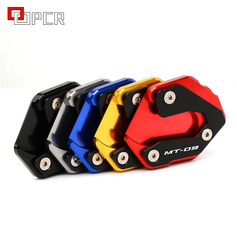 Увеличить Kickstand боковая стойка расширения Plate площадку для Yamaha TRACER 900GT Abarth Tracer 900 GT- MT-09 MT09