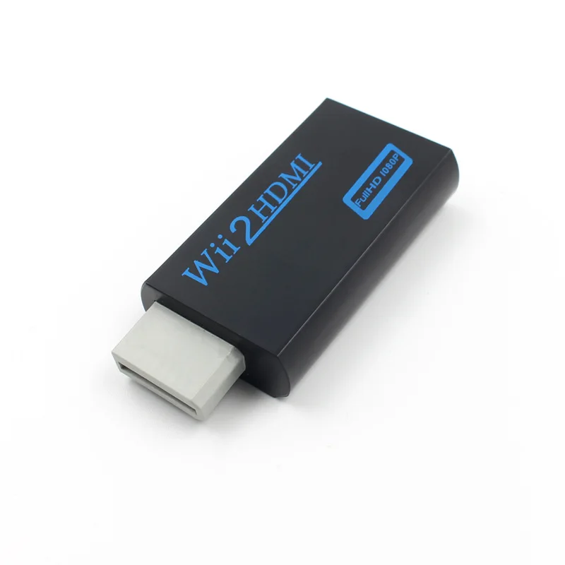 black Felkin для wii в HDMI конвертер адаптер FullHD 1080P wii в HDMI wii 2HDMI конвертер 3,5 мм аудио для ПК HDTV монитор дисплей - Цвет: black