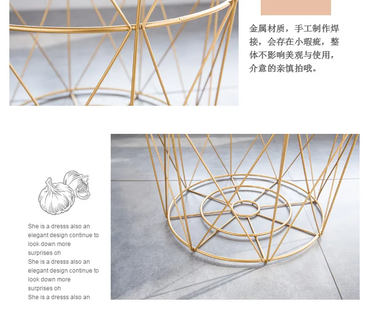 Луи Мода журнальные столики современный скандинавский Железный арт простой гостиной диван сторона спальни корзина