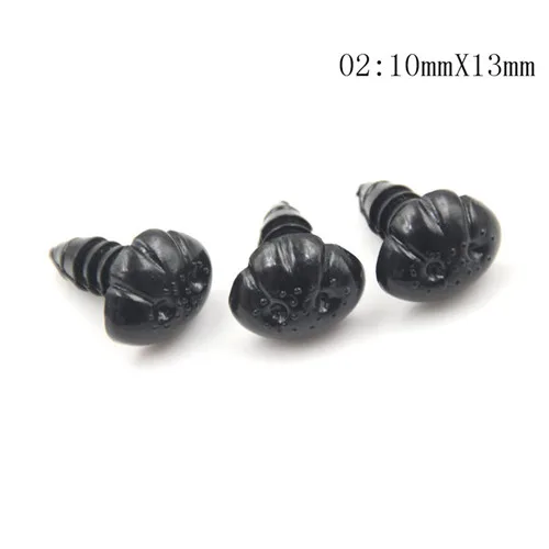 100pcs/lot high quality Mini Black Plastic Safety Nose Triangle For Doll Stuffed Animals Toys Dolls Accessories | Игрушки и хобби