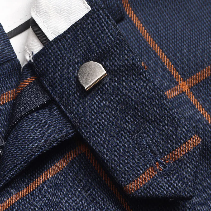 Денди Homme Высокое качество 2015 Для мужчин осень-зима большой оранжевый синий плед