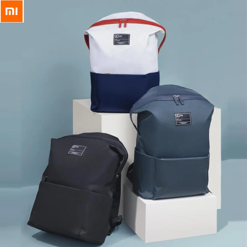 Оригинальная Повседневная сумка на плечо Xiaomi 90 points, большой дизайн, водонепроницаемый светильник, мужская и женская сумка на плечо, большая сумка