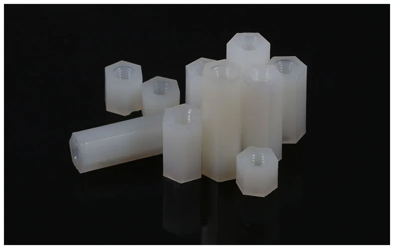 

Nylon Hexagonal columns insulated M2 M2.5 M3 M4 spacers white double-pass Plastic screws insulation