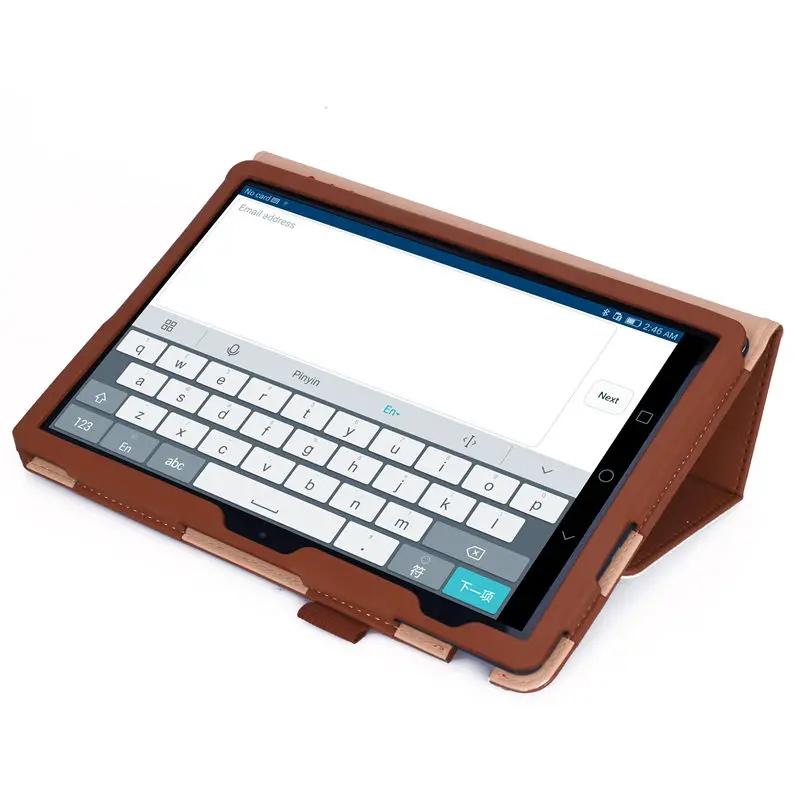 Роскошный чехол из искусственной кожи с подставкой Чехол для huawei MediaPad T5 10 AGS2-W09 AGS2-L09 AGS2-L03 AGS2-W19 10," чехол для планшета Funda+ Защитная пленка+ ручка