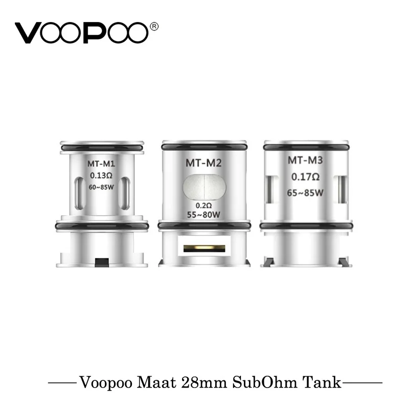 Оригинальный Voopoo Maat SubOhm бак 28 мм Диаметр атомайзер для электронных сигарет 4 мл