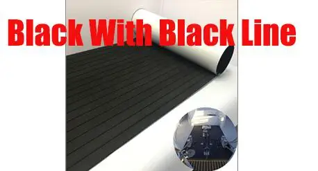 Black- Black EVA пена тик настил лист лодка пол ковер самоклеющиеся 90см240см/35," 94,5" серый или коричневый цвет морской аксессуары - Цвет: Black- Black