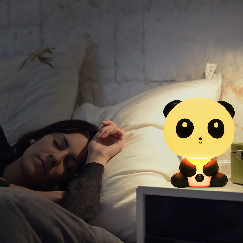 Kawaii милый Ночной светильник, светильник для спальни в форме животного, декоративный светильник, лучший подарок для детей, повседневный светильник для детей, штепсельная вилка США