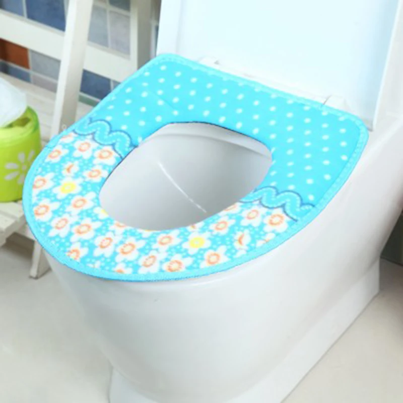 Утолщенный мягкий чехол для унитаза теплый коврик ванной набор замшевый крышка