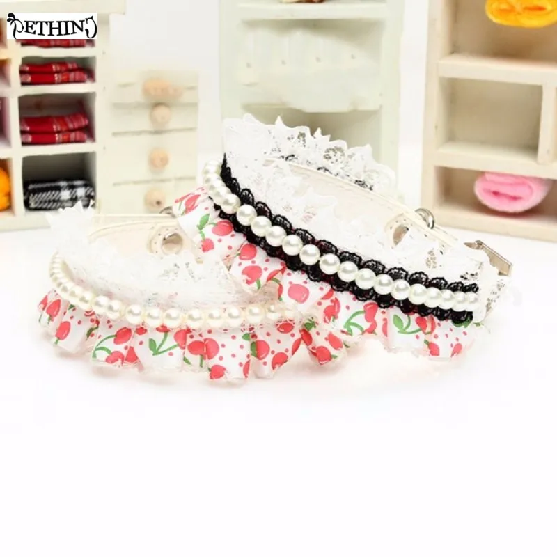 Ошейник из искусственной кожи ETHIN ошейник для собаки кошки жемчужное кружевное