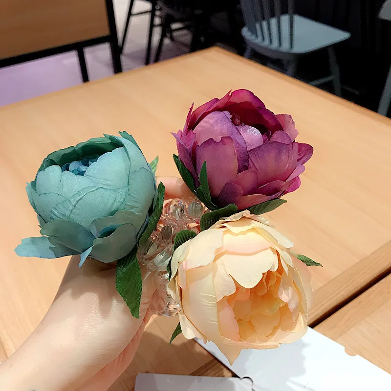 Эластичные ленты для волос с цветочным рисунком|hair accessories for girls|hair accessoriesaccessories girls