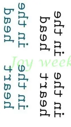 Водостойкая Временная тату-наклейка английские слова буквы в сердце