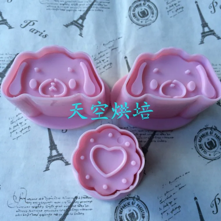 3 шт./компл. собака из 3D торт плесень сделай сам очередь сахар выпечки плесень|dog