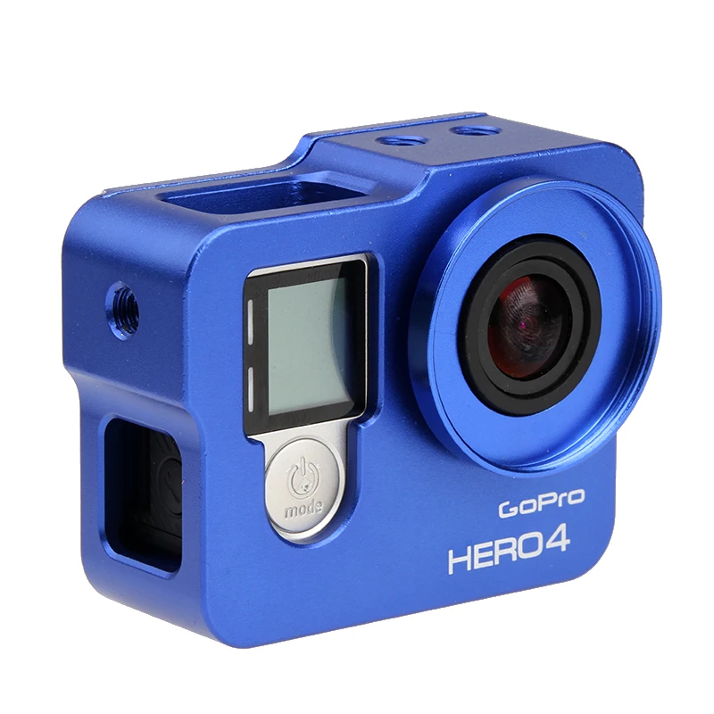 Чехол с алюминиевым корпусом защитная рамка для GoPro Hero 4/3 + камера и УФ-фильтр Go Pro