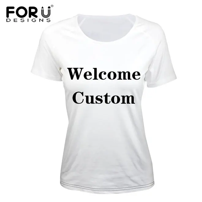 FORUDESIGNS/Новинка; женская футболка с принтом тигра; Летняя женская дышащая футболка с леопардовым принтом и короткими рукавами; футболки; 1 - Цвет: Custom BV