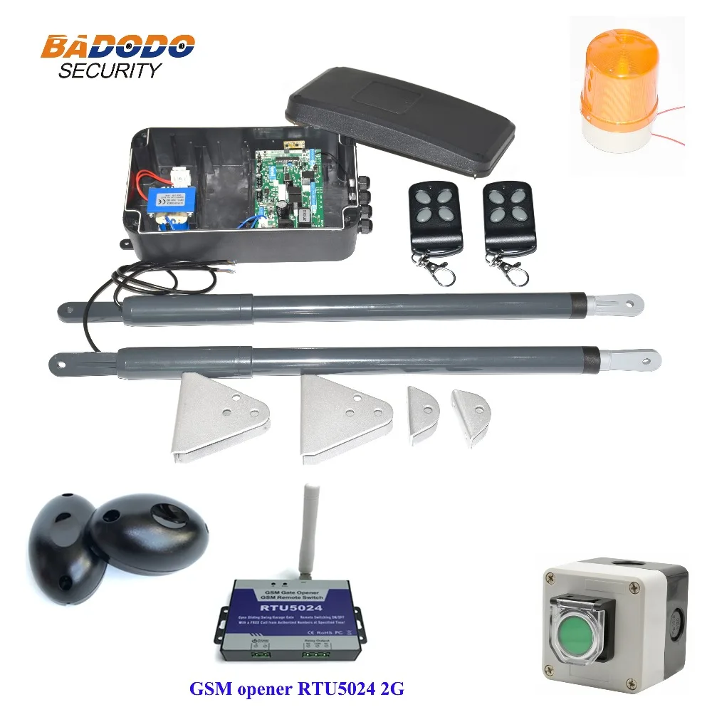 200KG automatic Dual Arm swing Gate Opener Operator Motor drive door open opener For access control home security|Наборы для