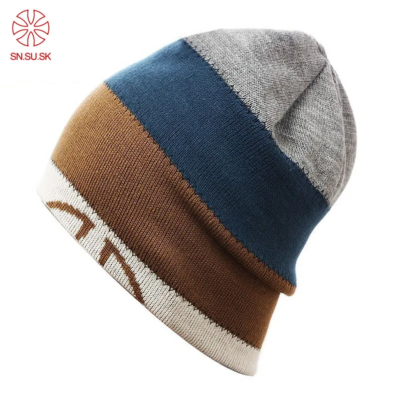 

Unisex Winter Knitted Men Women Hats Skullies And Beanies Wire Caps Thermal Ski Hat Double-Sided Cap Toucas De Inverno Gorros