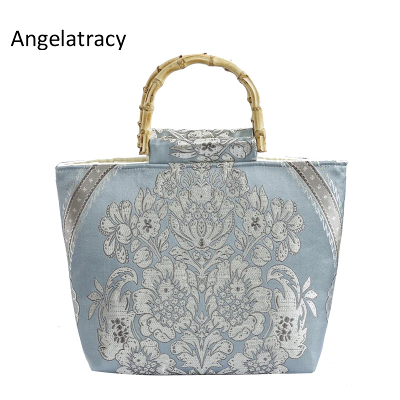 Angelatracy Новая роскошная сумка ручной работы Женская Цветочная Сумочка