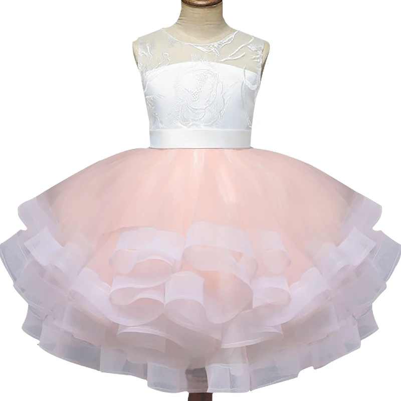 Pretty bowtie Satin Flower Girls Dresses white &amp black Lace 2018 Beaded Appliqued For Kids Prom girls | Детская одежда и обувь