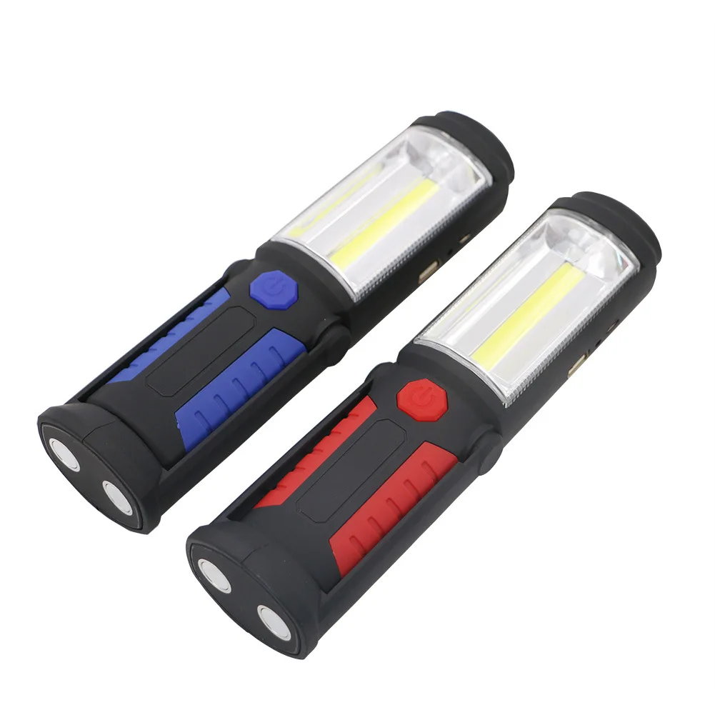 Наружная USB перезаряжаемая лампа COB светодиодная вспышка рабочий Магнитный