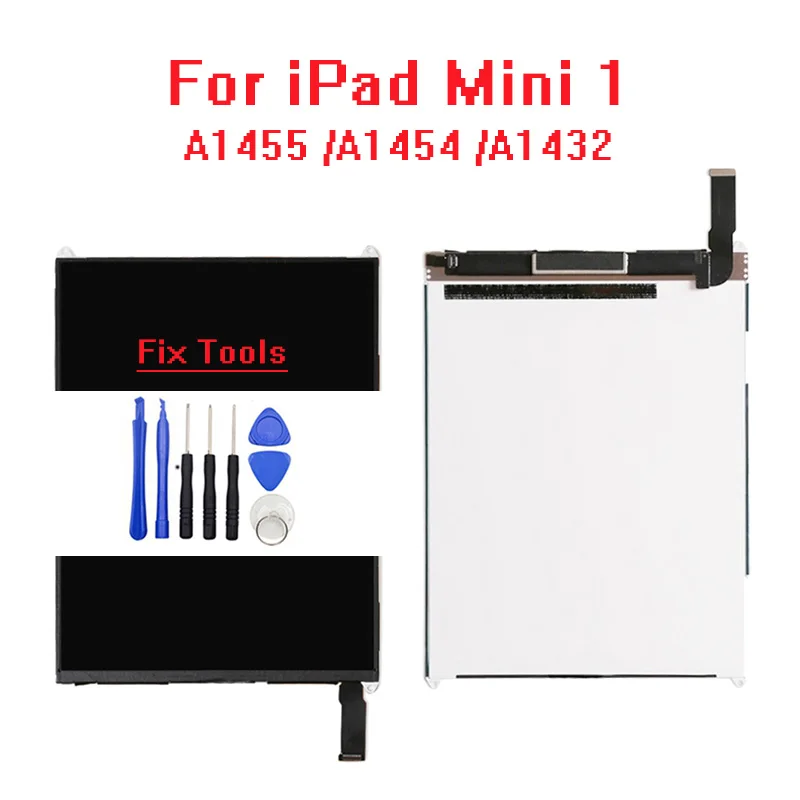 Высококачественный ЖК-дисплей для iPad Mini 1st A1455 A1454 A1432, панель экрана, протестированная на, без битых пикселей с инструментами