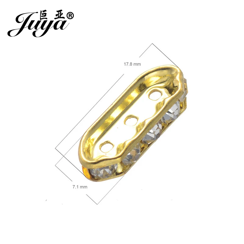 JUYA DIY ювелирные аксессуары Поставщик 17 8x7 1 мм 50 шт три отверстия соединитель