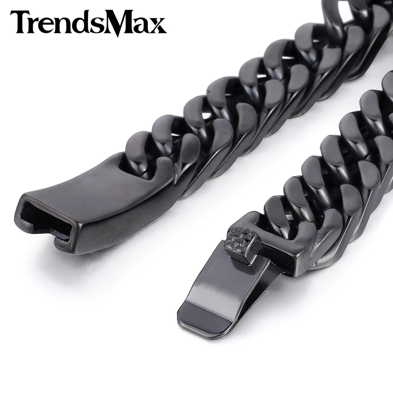 Мужской браслет в стиле хип хоп из нержавеющей стали 316L 14 мм|steel bracelet men|steel braceletsteel