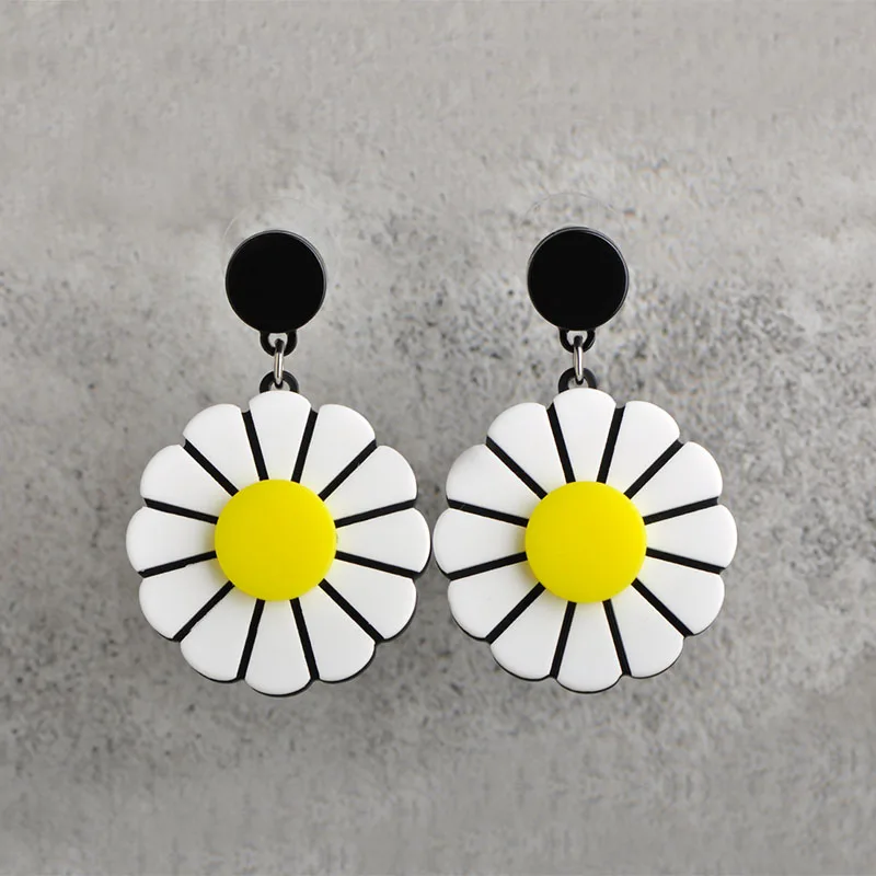 Blucome элегантные сережки-гвоздики большие цветок Форма симпатичные изделия из