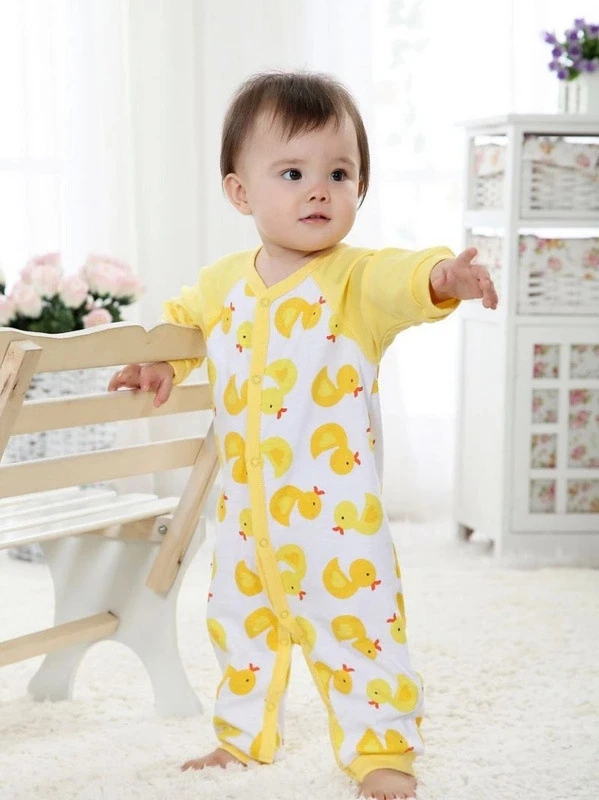 2018 New Winter Cotton Baby Clothes Girls Long Sleeves Bodysuit Boy Jumpsuit 9 colors 1 pcs Free shipping HB002 | Детская одежда и