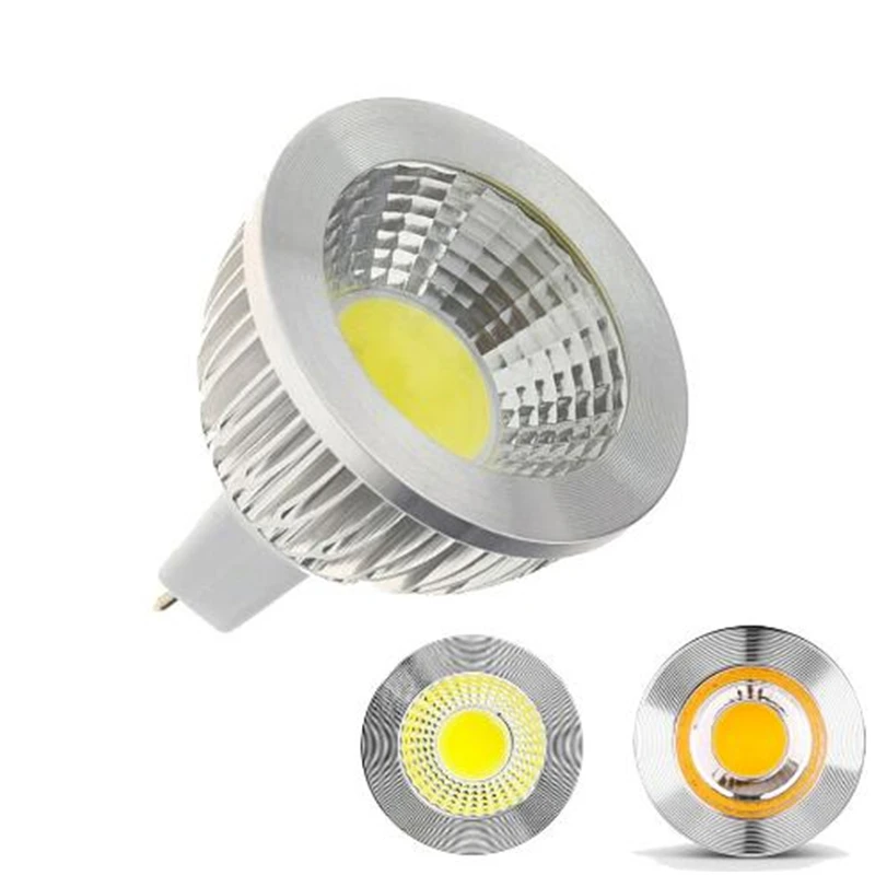 

10PCS High Power Lampada Led MR16 COB 9W 12W 15W 12V Dimmable Led Cob Spotlight Warm White/Cool White 220V GU10 COB LedBulb Lamp