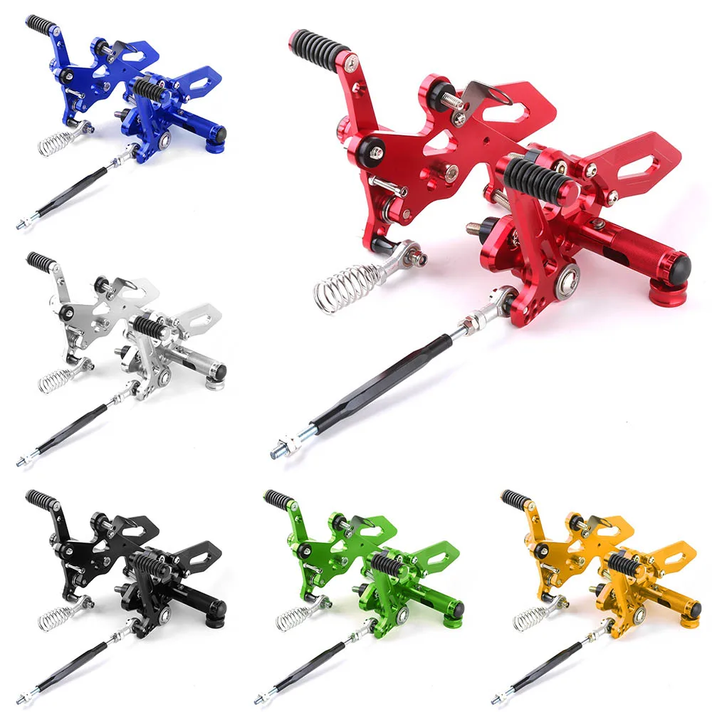 

SEP Motorcycle Adjustable Rearset Footrest Foot Rest Pegs for Kawasaki Ninja 250 300 Z300 2013 2014 2015 2016