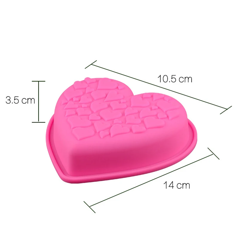 QuickDone 2 шт. сердце Форма силиконовые формы форма для шоколадного торта украшения