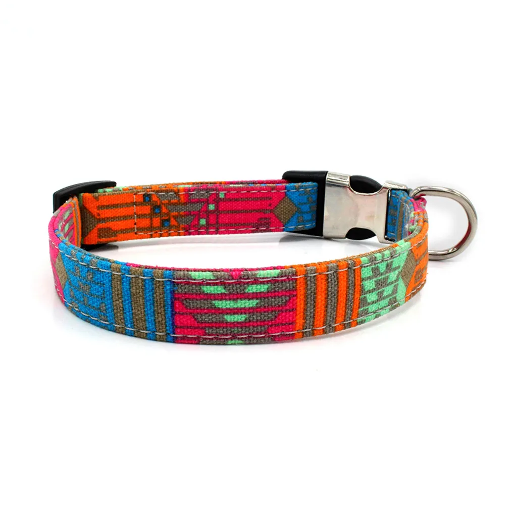 Dog Collar Personalized Nylon Pet Dog Tag Collar Custom Puppy Cat Nameplate ID Collars Adjustable For Medium Large Dogs Engraved