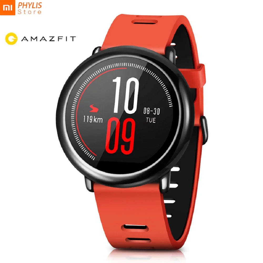 Смарт часы xiaomi Huami AMAZFIT монитор сердечного ритма фитнес браслет умные Relogio Inteligente