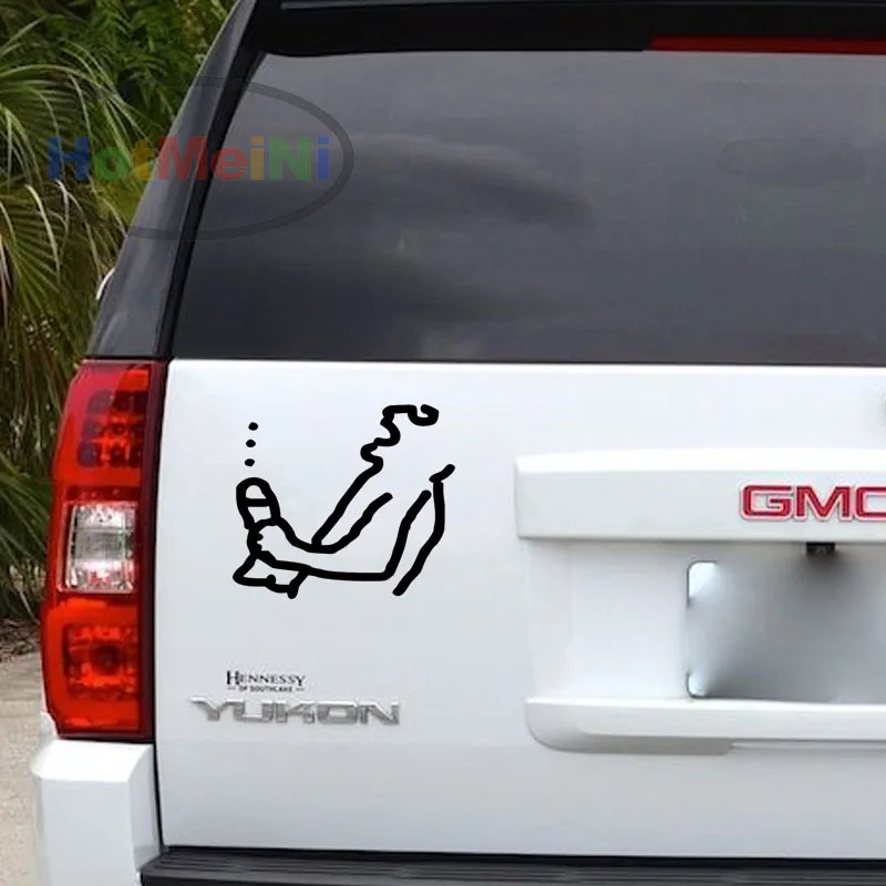 Мастурбирующая Виниловая наклейка для автомобиля забавная шутка пенис оргазм