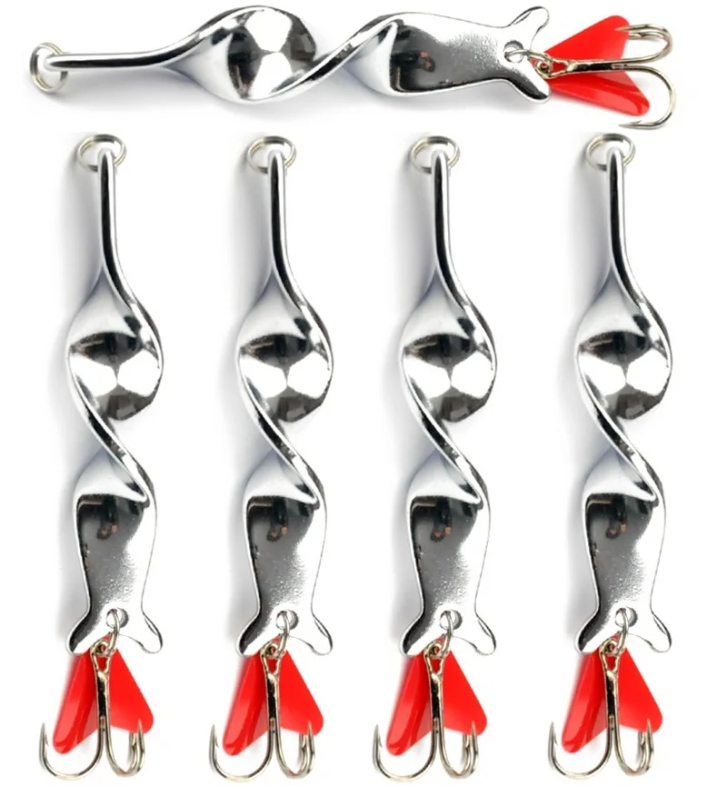 

New type rotating metal platte lure bait suitable for fishing big fish in large and deep water area