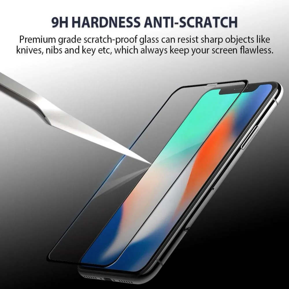 Передняя и задняя защитная пленка для экрана из закаленного стекла iPhone 6s 7 8 плюс