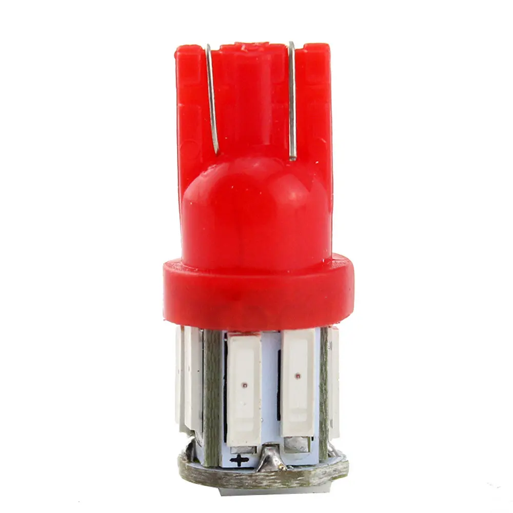 50 шт./лот T10 194 168 7014 10 SMD W5W светодиодов автомобильные дверные фонари 12 в 7000K