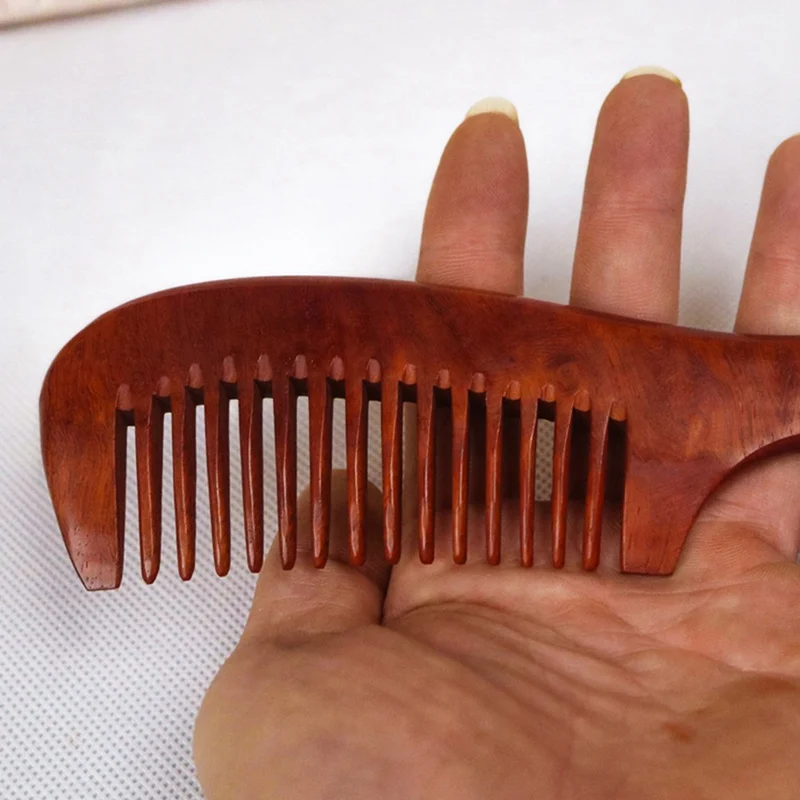 Гребень женский из сандалового дерева с широкими зубьями для распутывания